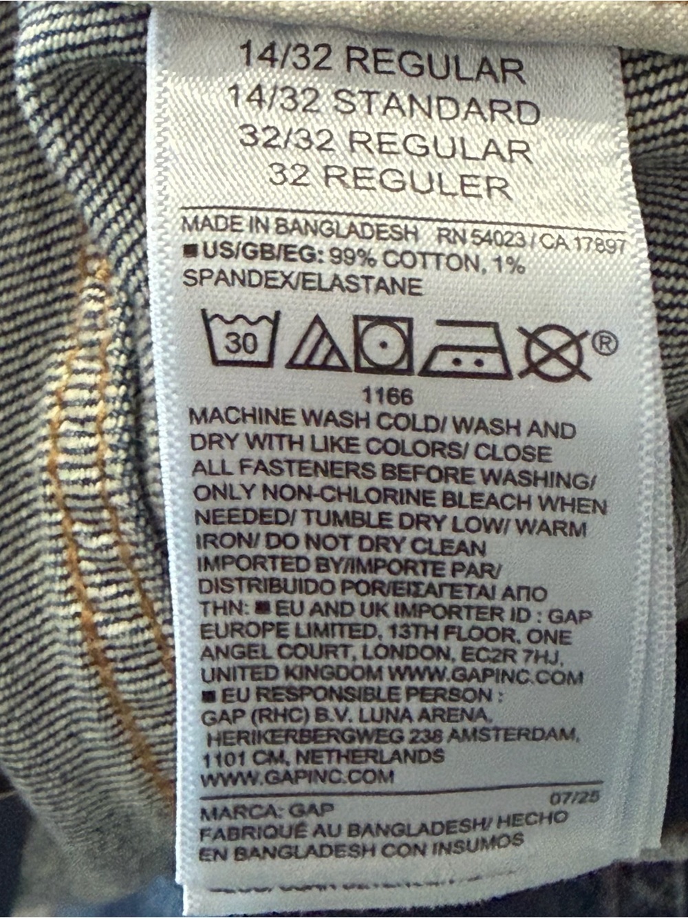 Gap Womens Barrel Jeans Size 14/32 High Rise Blue Relaxed Fit Casual NWT - Picture 8 of 9
